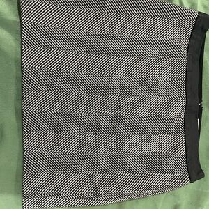 Banana Republic Black and White Striped Skirt